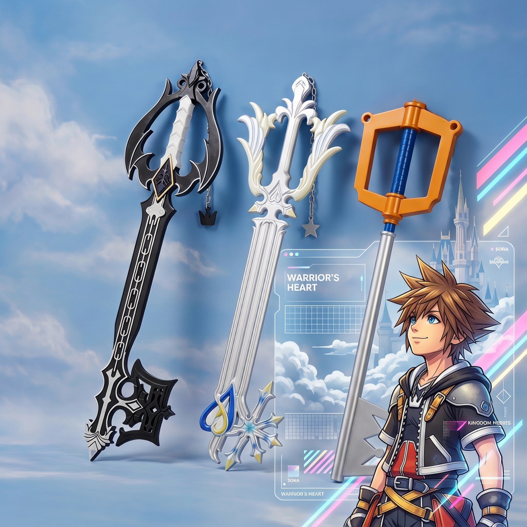 Keyblade Cosplay Prop - 34inch Kingdom Hearts Sora Keyblade Japanese