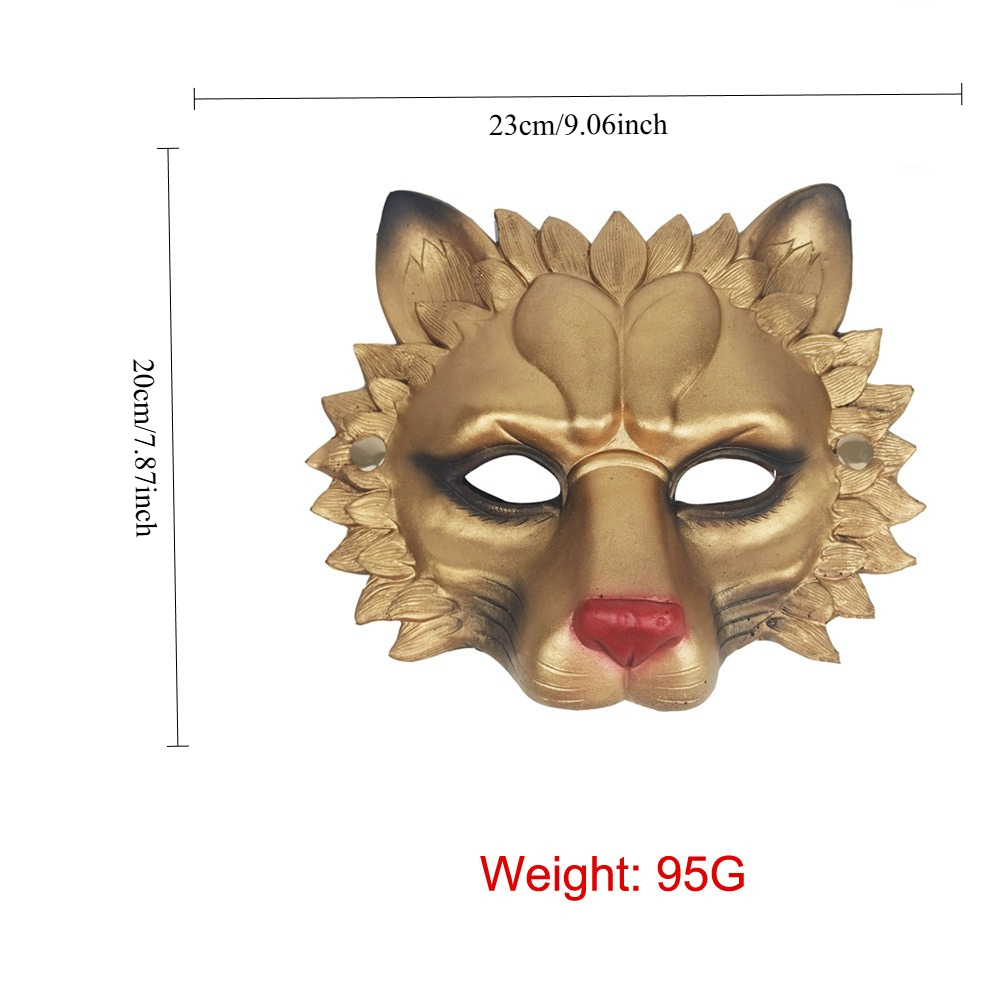 Adult Halloween Lion Mask 3D P – Cosplay Props Eva Foam recenzja i cena