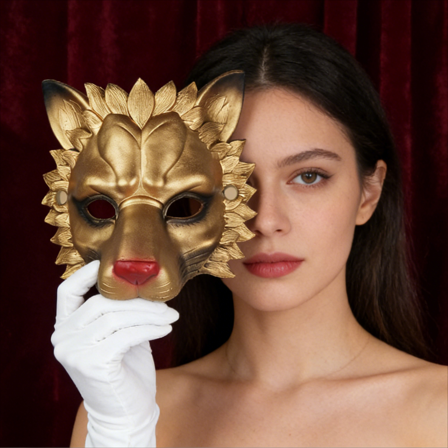 Adult Halloween Lion Mask 3D P – Cosplay Props Eva Foam recenzja i cena