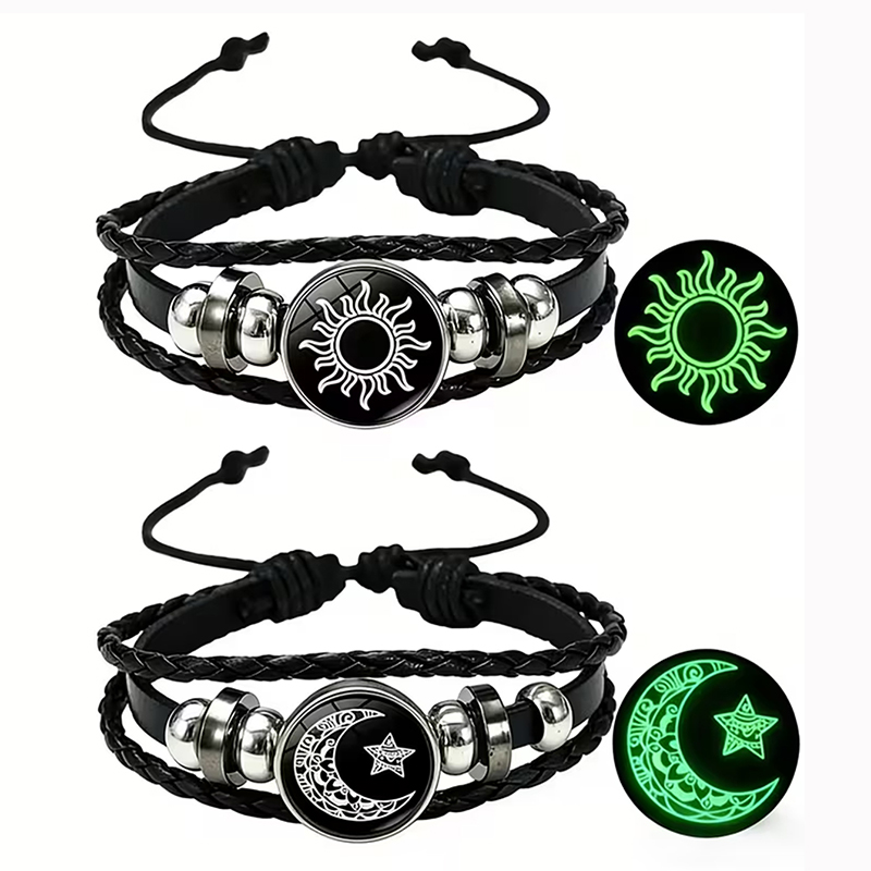 2Pcs Glow in the Dark Sun Moon – Snap Fastener Set recenzja i cena