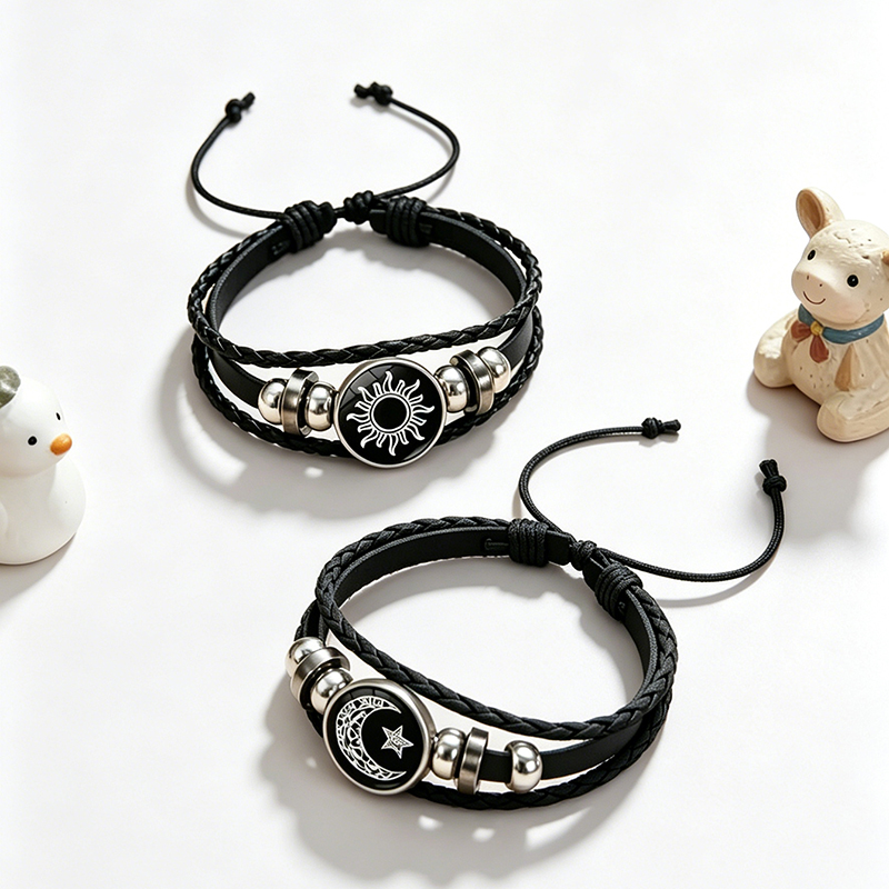 2Pcs Glow in the Dark Sun Moon – Snap Fastener Set recenzja i cena
