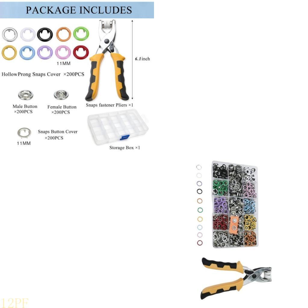 12PF 200set Metal With Fastene – Snap Plier Setter recenzja i cena