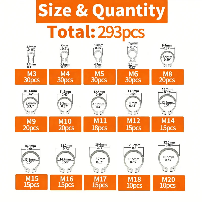 293Pcs M3-M20 304 Stainless St – Snap Fastener Set recenzja i cena