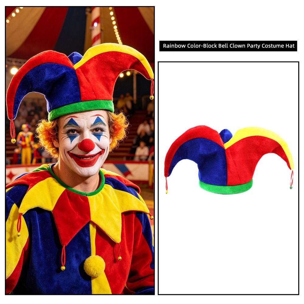 Cap Prop Multicolor Clown Hat  – Cosplay Prop Patterns recenzja i cena