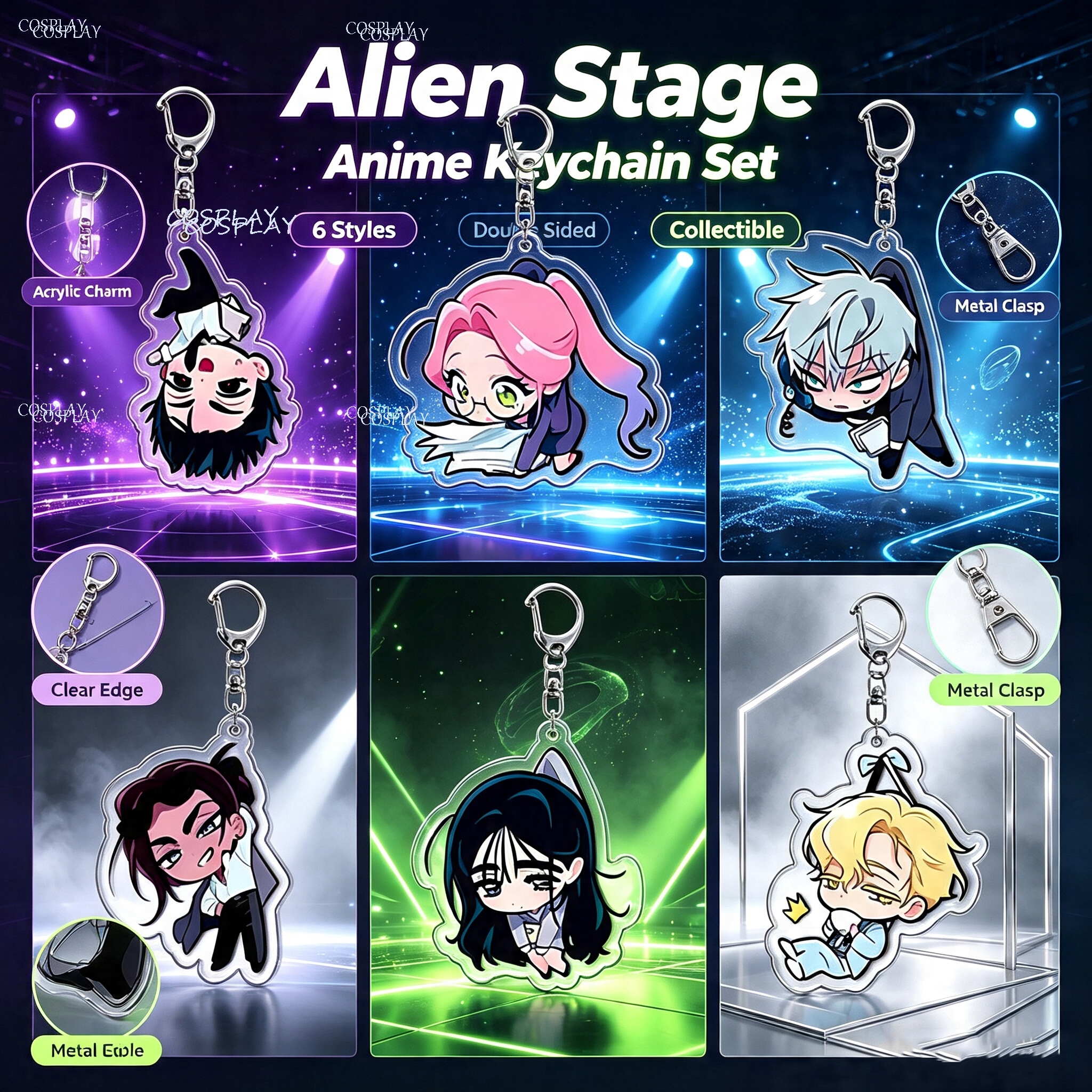 Alien Stage Acrylic Keychain P – Acrylic Cosplay Prop recenzja i cena