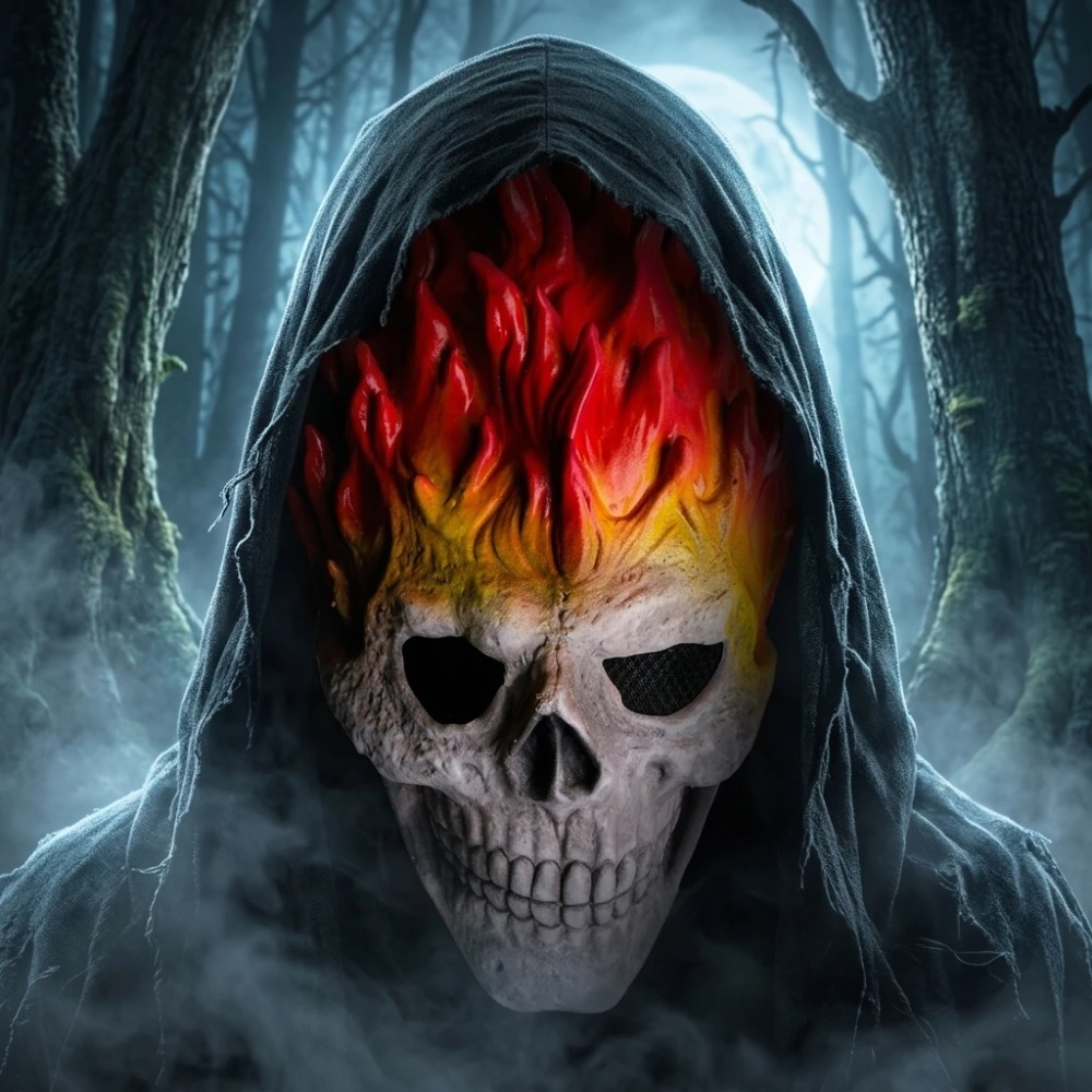 Ghost Rider Flame Skull Latex  – Cosplay Flame Prop recenzja i cena