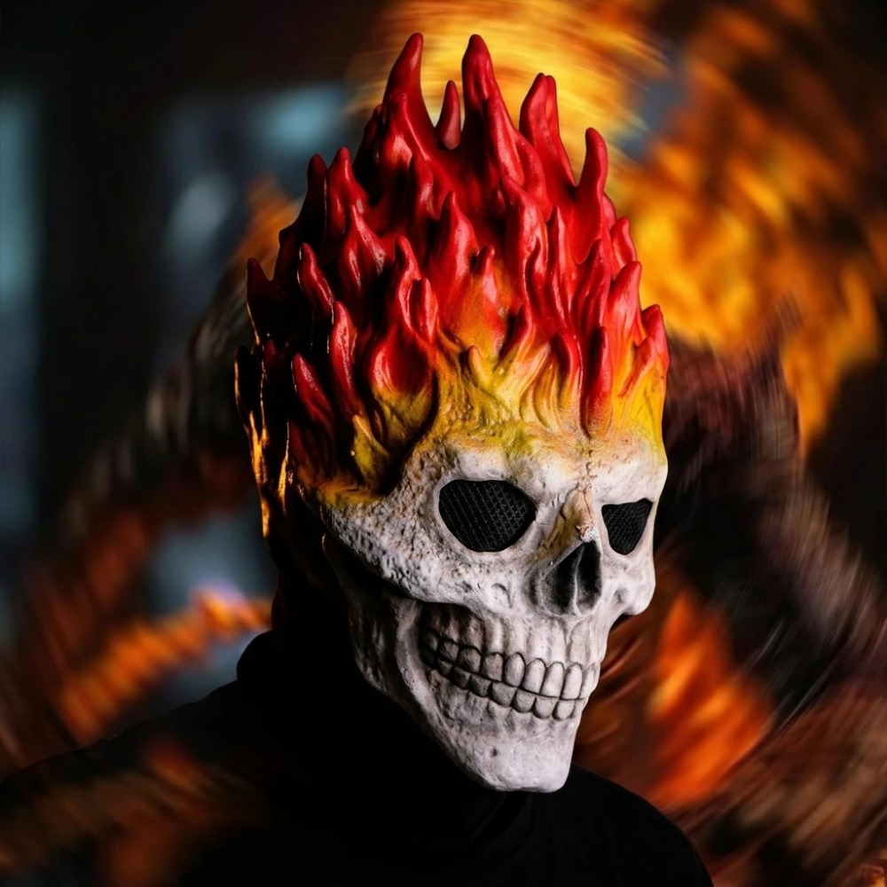 Ghost Rider Flame Skull Latex  – Cosplay Flame Prop recenzja i cena