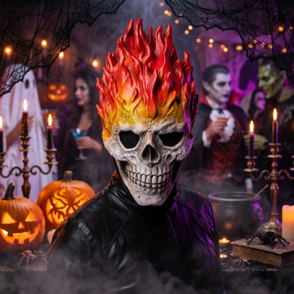 Ghost Rider Flame Skull Latex  – Cosplay Flame Prop recenzja i cena