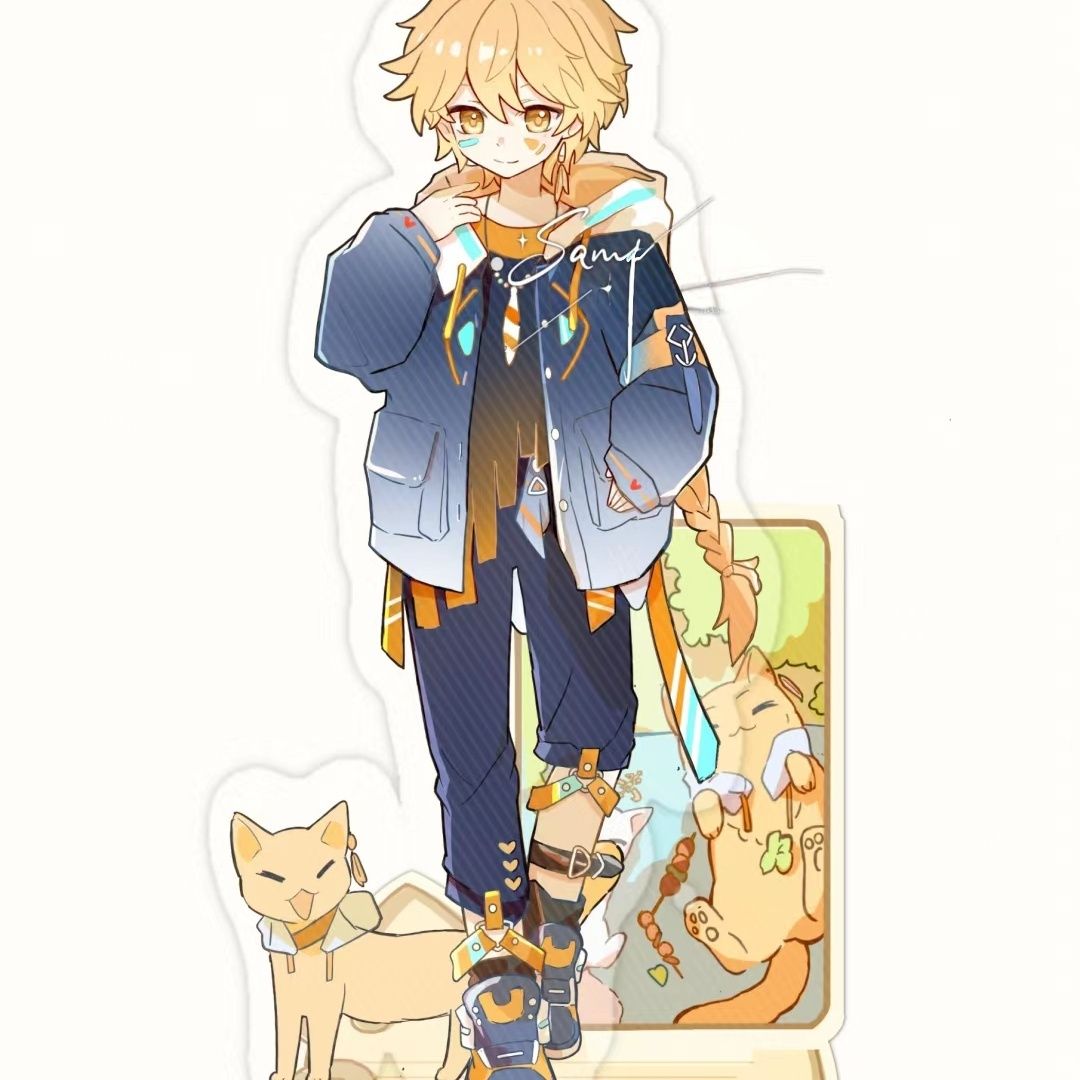 Anime Genshin Impact Traveler  – Acrylic Cosplay Prop recenzja i cena