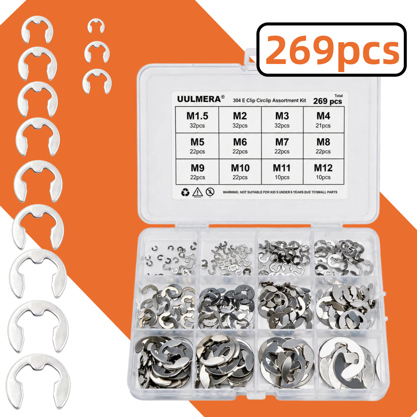 E-Clip Snap Ring Set 269/209/4 – Snap Fastener Set recenzja i cena