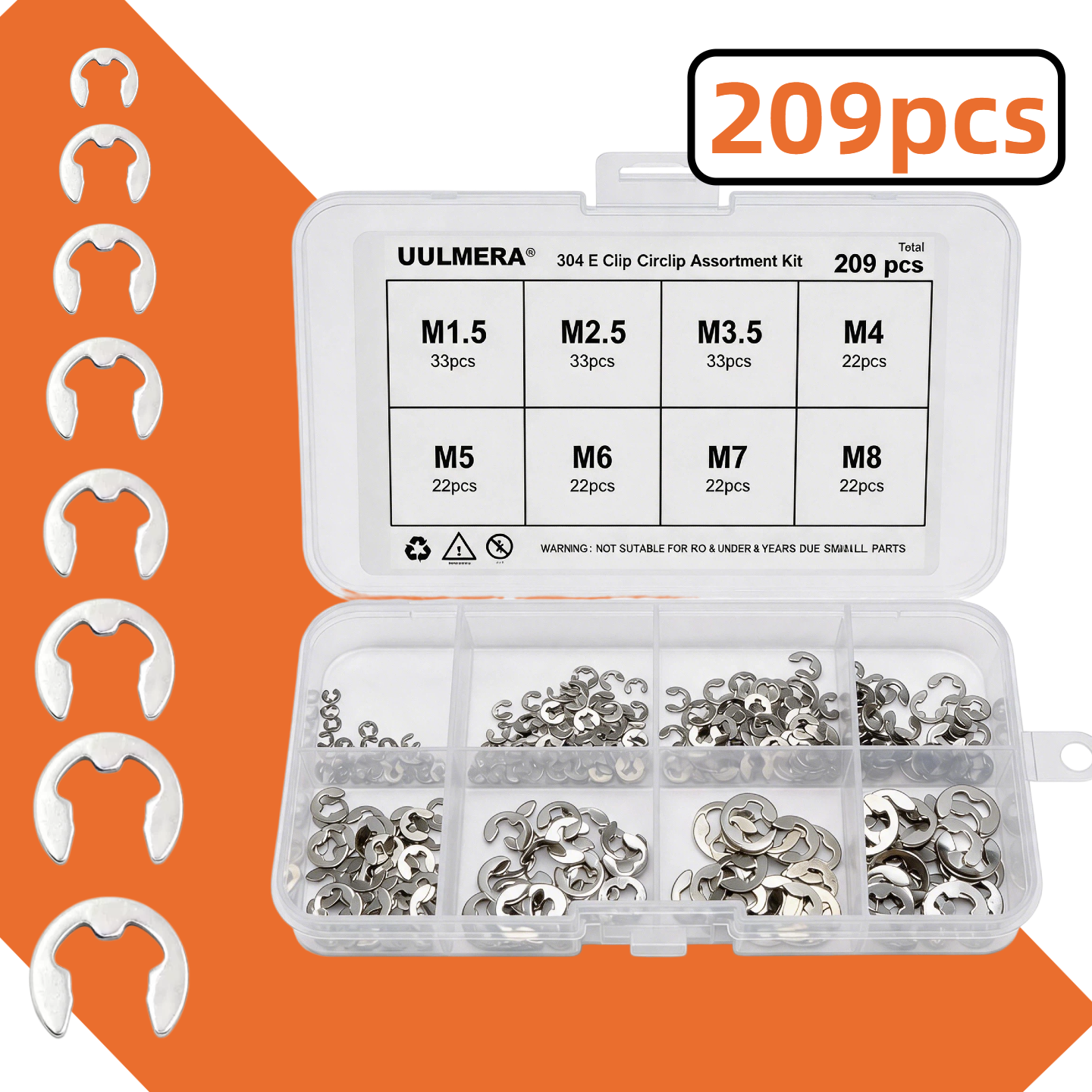 E-Clip Snap Ring Set 269/209/4 – Snap Fastener Set recenzja i cena