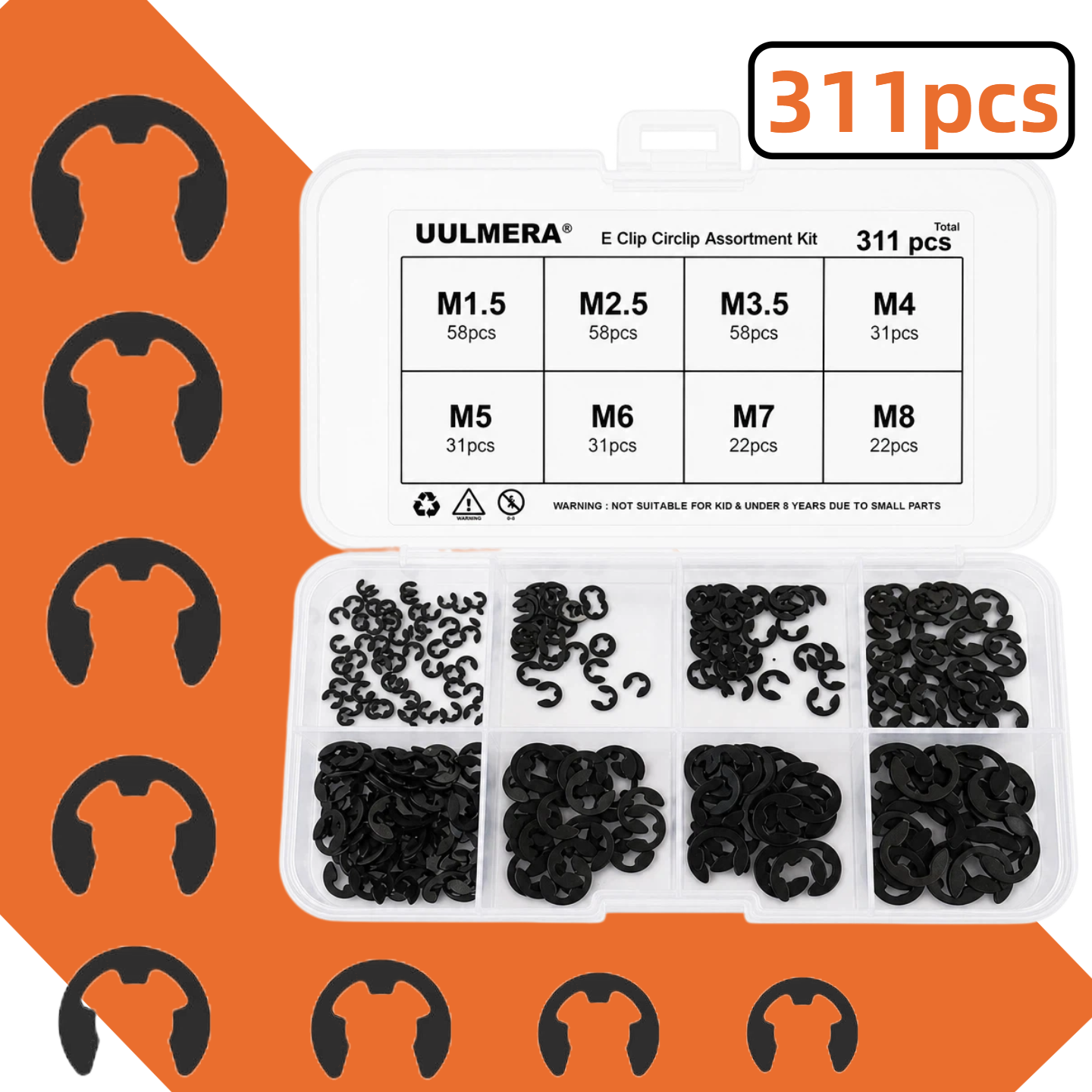 E-Clip Snap Ring Set 269/209/4 – Snap Fastener Set recenzja i cena