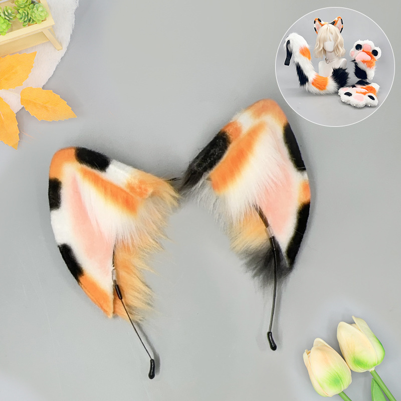 Furry Cat Ears Tail Paws Set C – Detachable Cosplay Prop recenzja i cena
