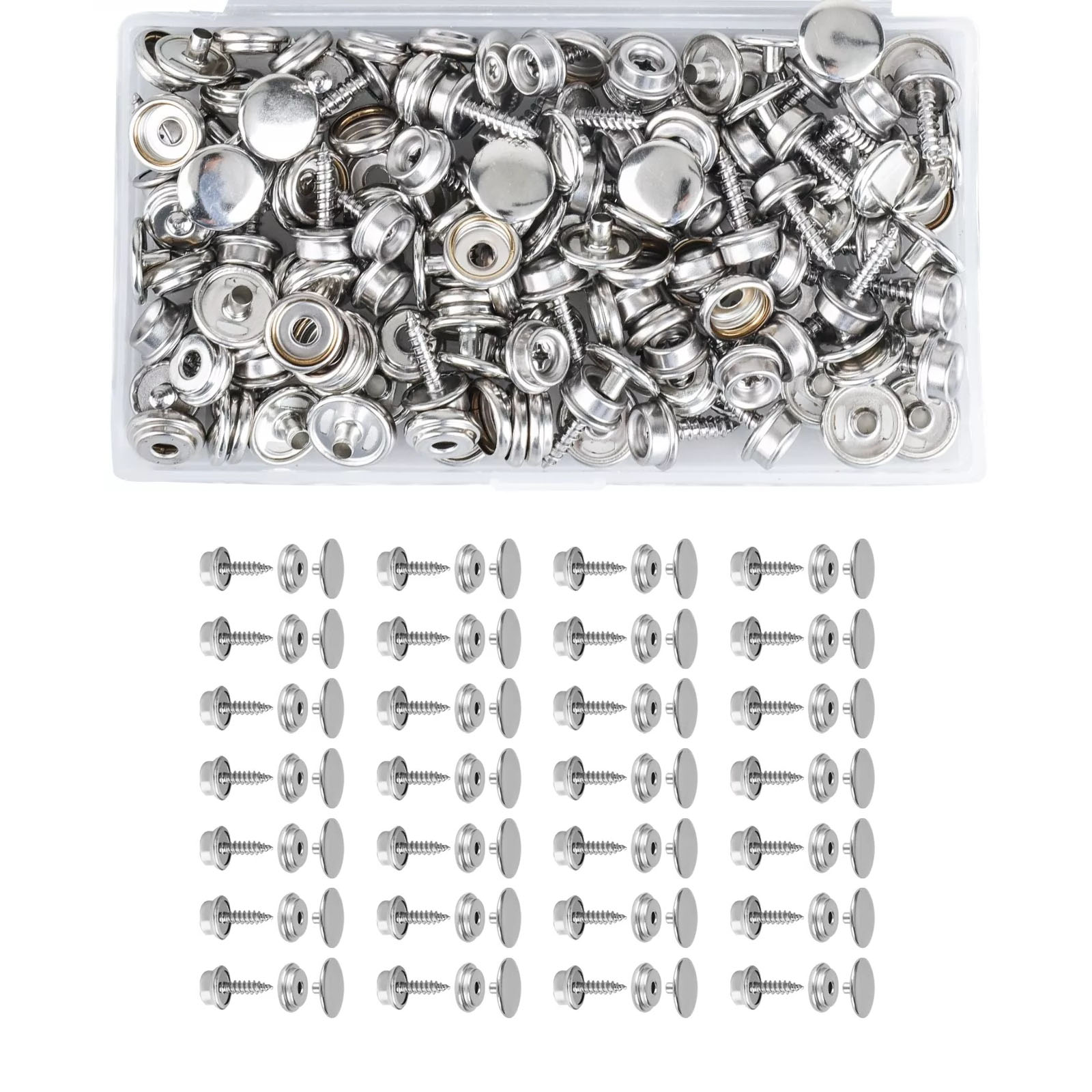 50 Set Stainless Steel Boat Ma – Snap Fastener Set recenzja i cena