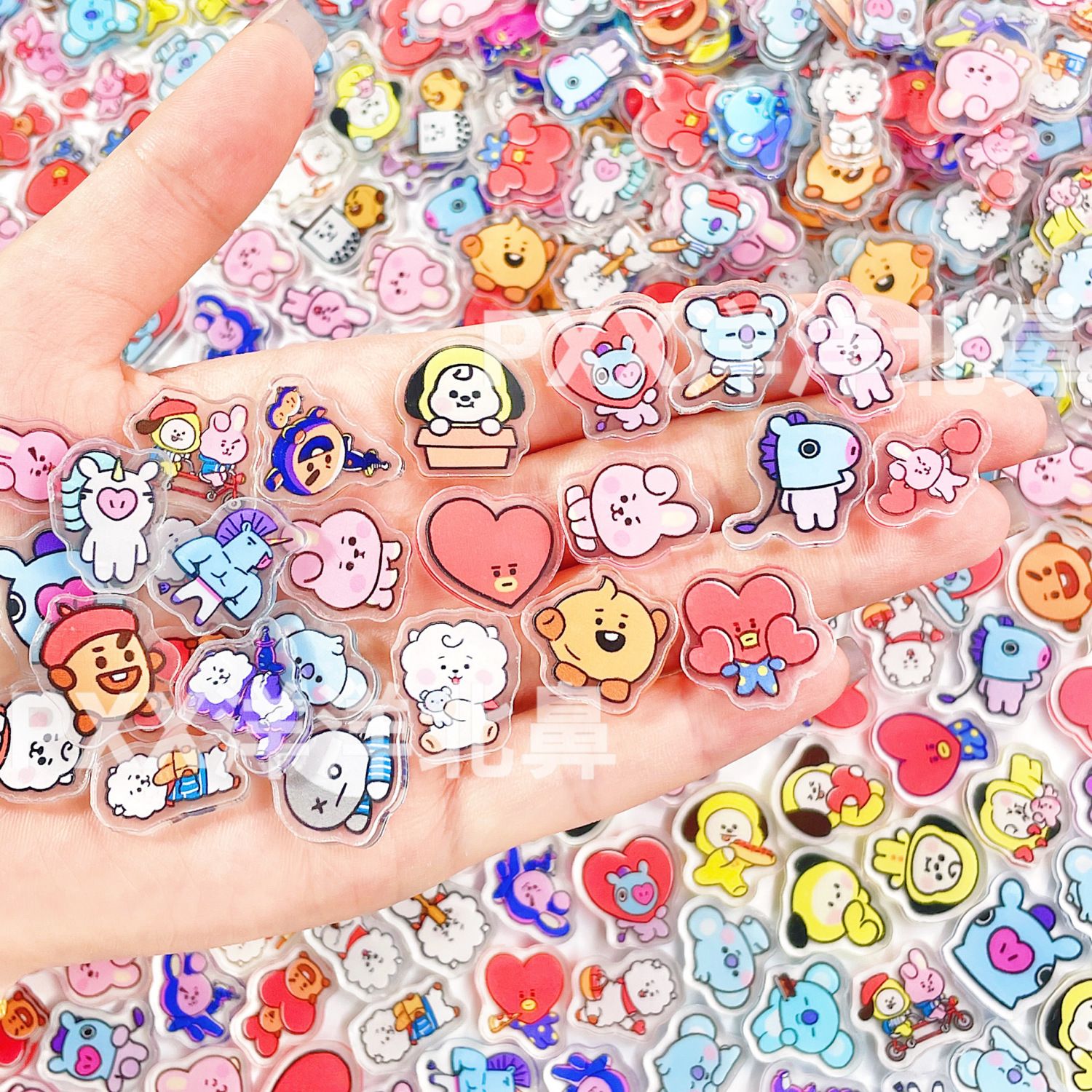 100pcs BT21 BTS single-layer 2 – Acrylic Cosplay Prop recenzja i cena