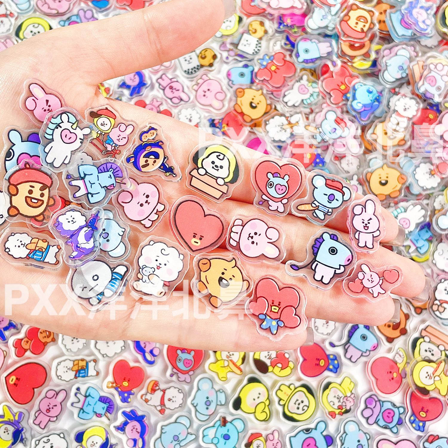 100pcs BT21 BTS single-layer 2 – Acrylic Cosplay Prop recenzja i cena