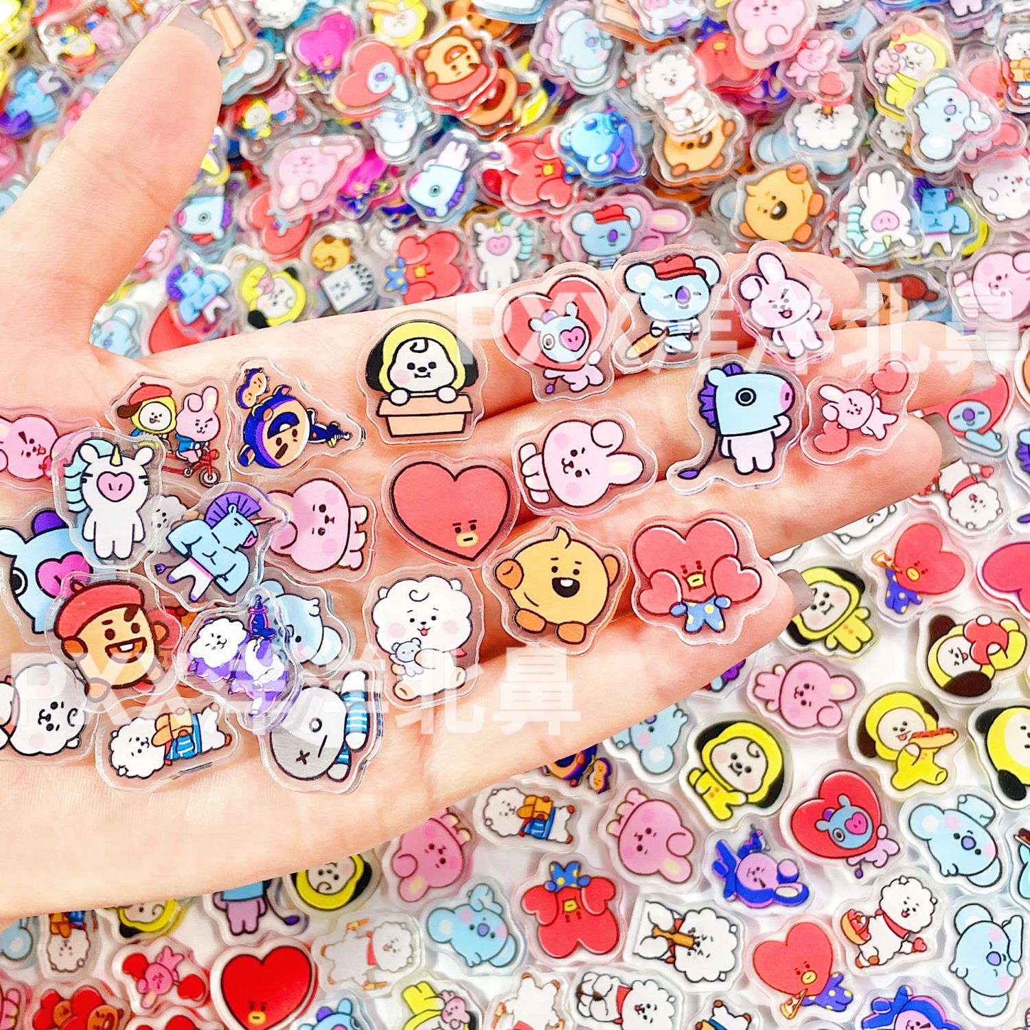 100pcs BT21 BTS single-layer 2 – Acrylic Cosplay Prop recenzja i cena