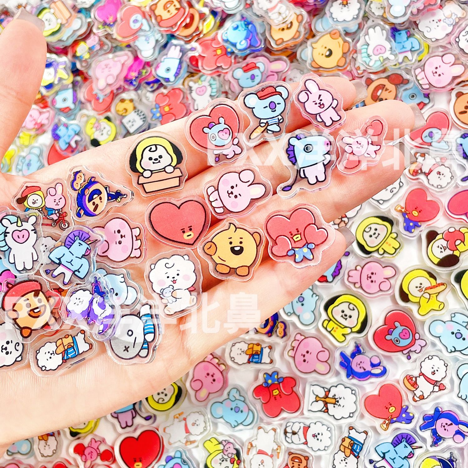 100pcs BT21 BTS single-layer 2 – Acrylic Cosplay Prop recenzja i cena
